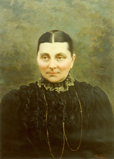 portret van moeder de mont